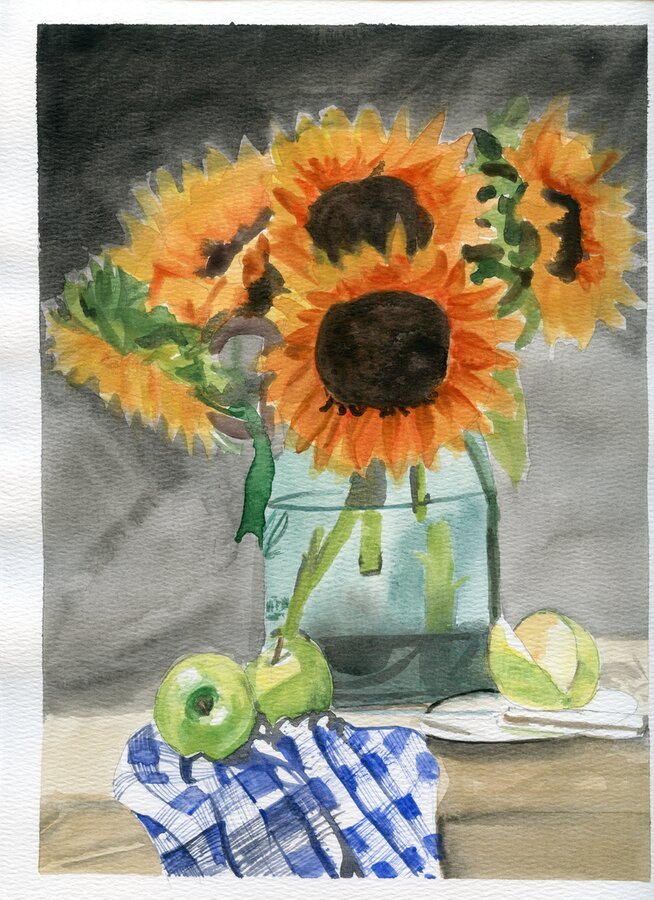 Sunflower Still Life
