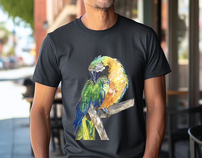 Macaw T-Shirt Gray