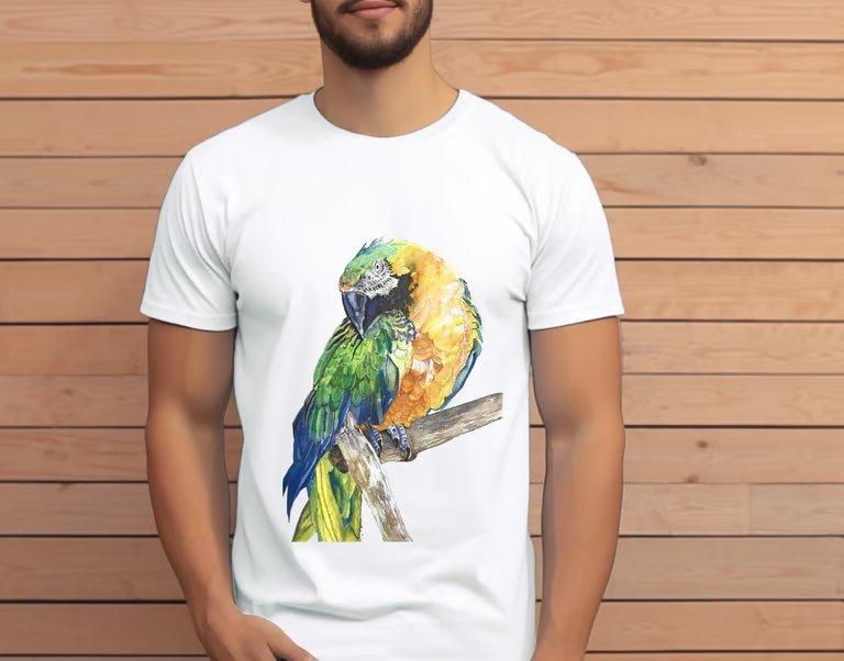 Macaw T-Shirt detail