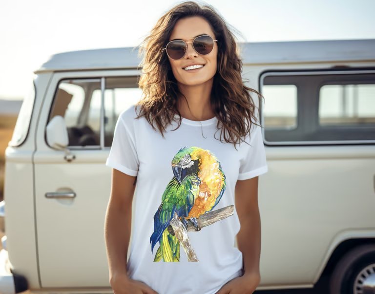 Macaw T-Shirt folded